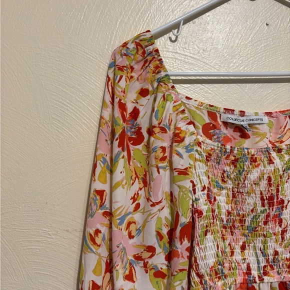Collective Concepts Multicolor Floral Blouse - Picture 6 of 7